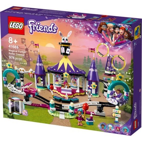 💜SEALED LEGO 41685 Friends Magical Funfair Roller Coaster $100 BNIB SEALED - Picture 3 of 9
